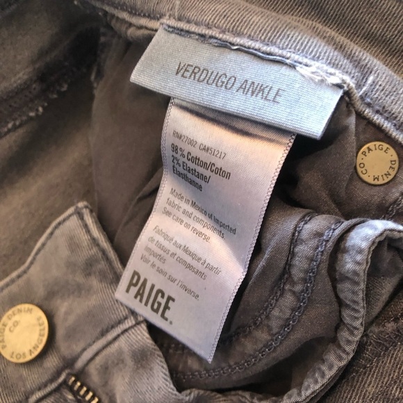 PAIGE Verdugo ankle skinny jeans faded navy women’s size 28 mid-rise - Picture 8 of 12